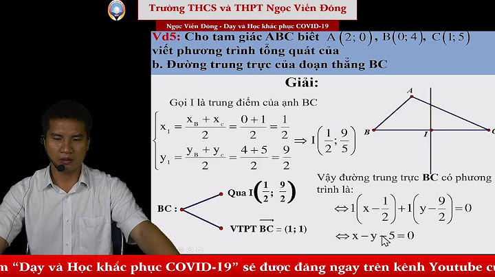 2 phương trình tổng quát khi nào vuông với nhau