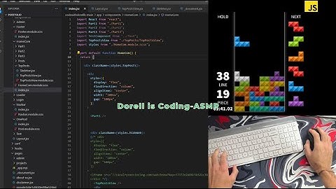 ASMR Programming : Coding Tetris  Game  No Talking