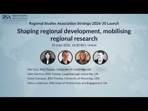 Regional Studies Association Strategy Launch