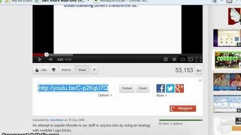 Linking and embedding videos in Moodle 2.2