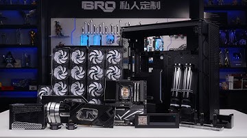 「BRO」4K Water Cooled PC Build 🔪🔪🔪🔪 Corsair 9000D  26 Unit Phanteks D30 With X870E Extreme #pcbuild