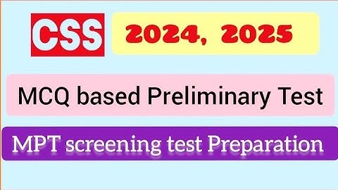 CSS MPT screening test 2025 | CSS MCQs  Pakistan General Knowledge questions CSS MCQs Preparation