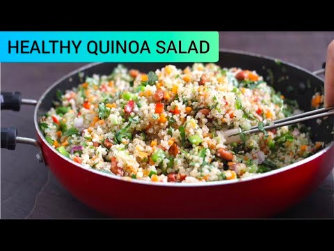 BEST, EASY & HEALTHY QUINOA SALAD RECIPE | WEIGHT LOSS SALAD | PERFECT ...