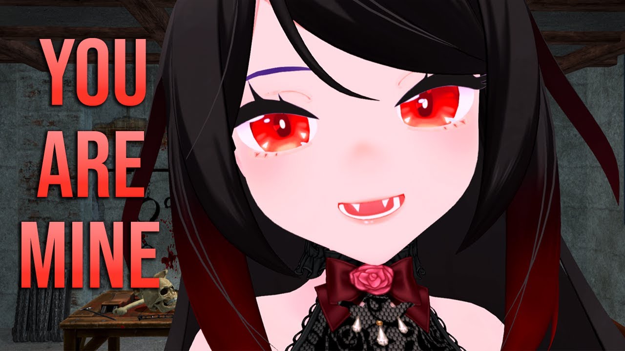 [ASMR VR] Yandere Vampire eats you alive ❤️ (mouth sounds, close whispers) 3DIO