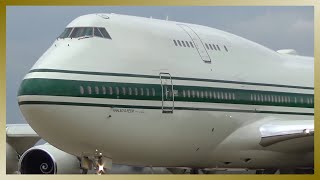 ✈️ STUNNING Departure of SAUDI ARABIAN VIP Boeing 747 from Hamburg Airport ✈️