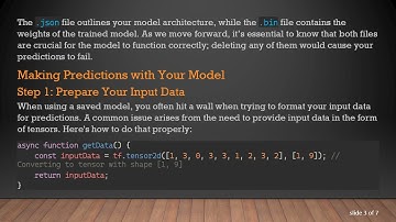How to Use a Saved Model in TensorFlow.js
