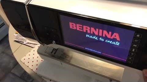 Bernina Touchscreen Frozen Problems Reset 710 740 750 780 790