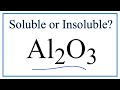 Aluminum Oxide Solubility Concepts