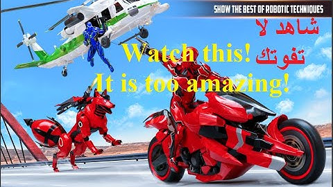 Wild Fox Bike Robot Transforming - Shooting Game: Android Games