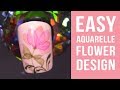 Quick and Easy Aquarelle Flower Design