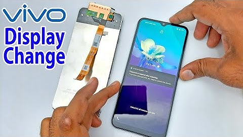 How to change replace vivo y20 y12s y11 broken display panel unit damaged LCD screen