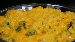 The Most Cheesiest Broccoli and Rice Casserole | How To Make Broccoli Cheese Rice Casserole