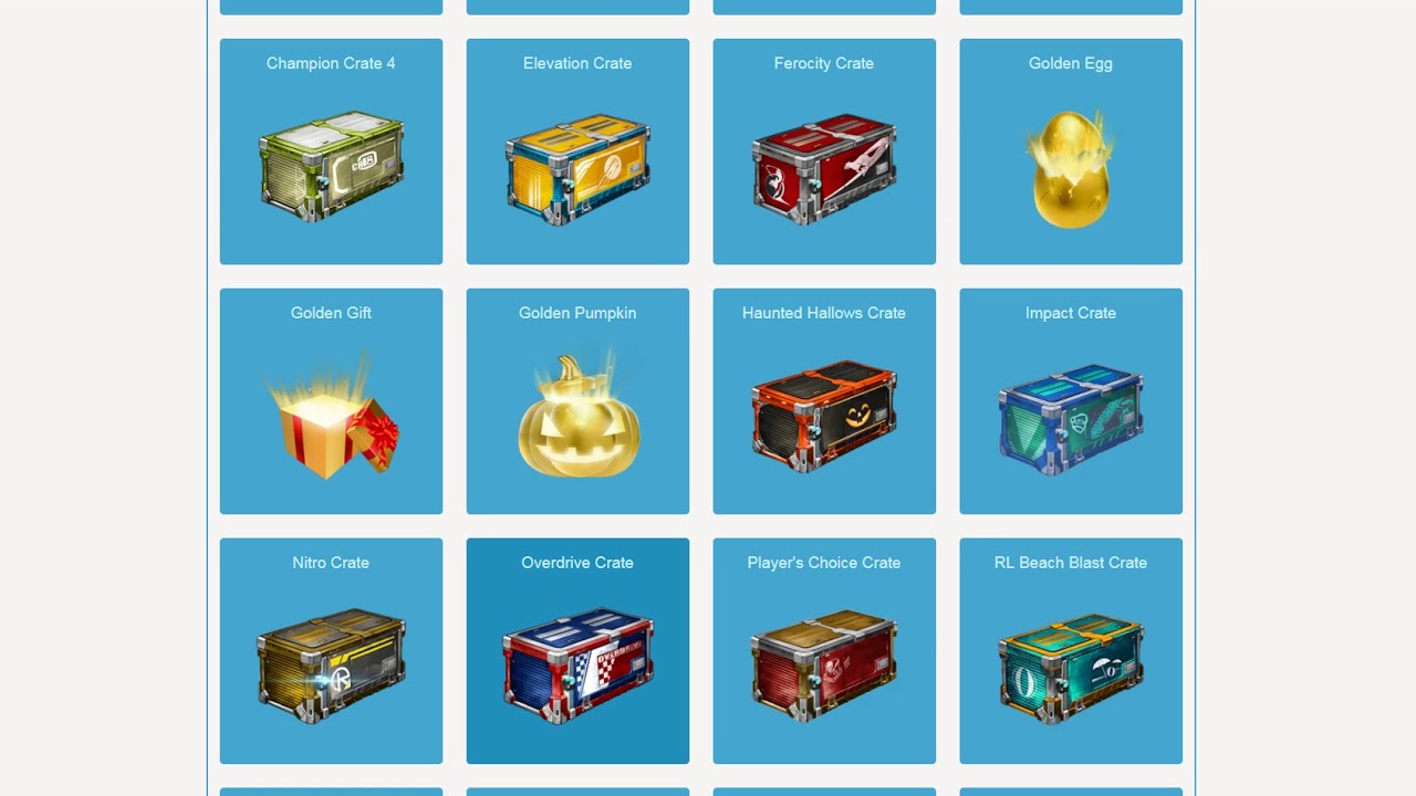 Open Turbo Crate & Overdrive Crate - Win Rocket League items