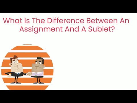 assignment vs sublet