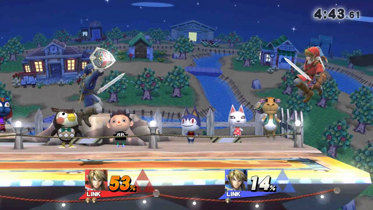 Nimious (Link) Vs. yarnfang (Link) SSB4 Friendlies Match 9 super smash bros. characters