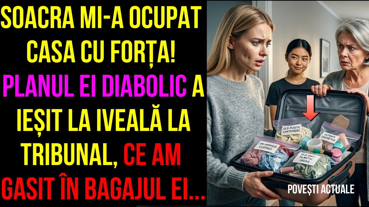 Soacra mi-a ocupat casa cu forța! Planul ei diabolic a ieșit la iveală,ce am gasit în bagajul ei...