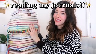 reading a YEAR of daily journal entries!! | 2023 recap (memories & moments list) | journal with me