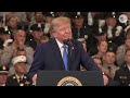 Trump embraces mother whose son was shot and killed, spotlights law enforcement at rally