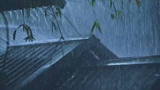 Relax & sleep well with thunder &  rain on the rusty corrugated iron roof on a tropical summer night