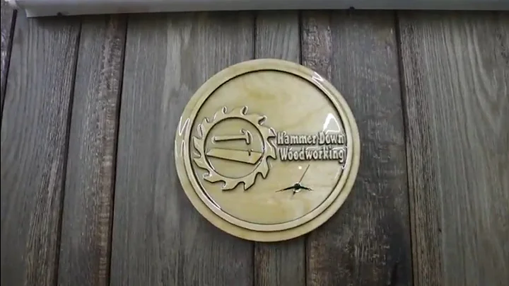 Logo clock by Poorman's DIY.