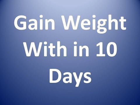 how to gain weight fast