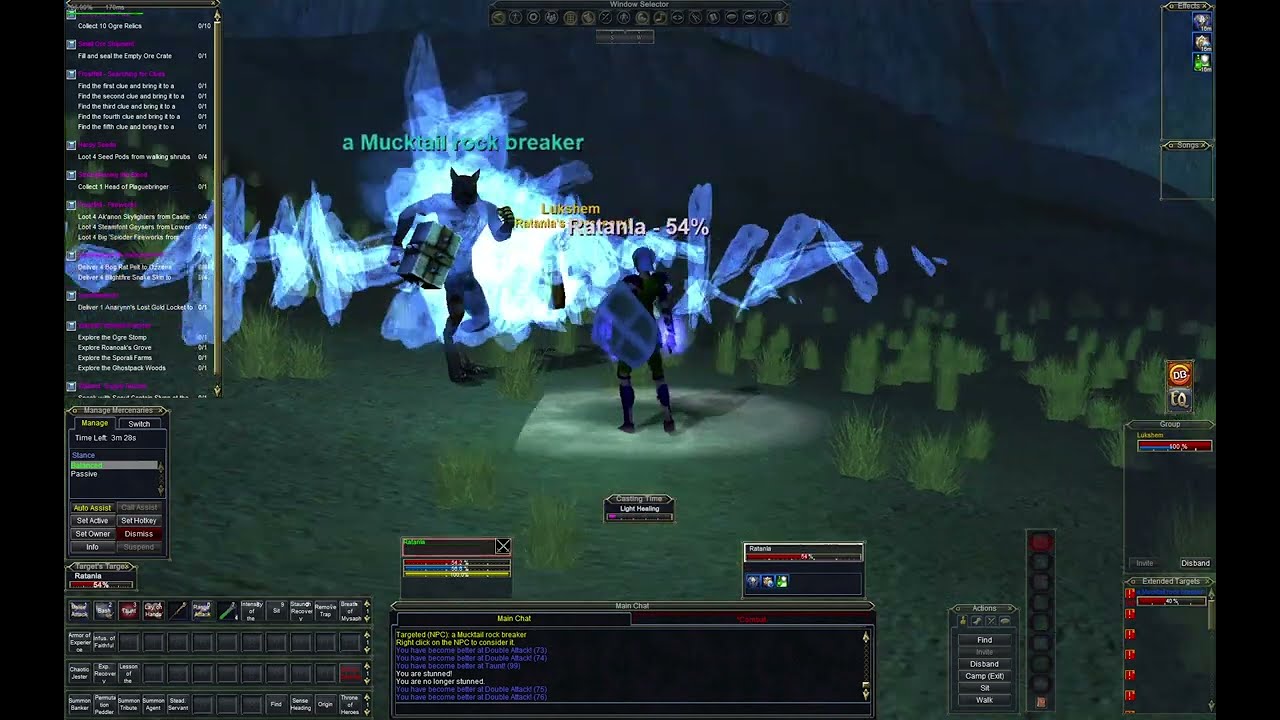 EverQuest - 22/23 Paladin - Fighting gnolls and questing in Blightfire Moors