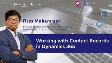 Dynamics CRM Training: Working with Contact Records