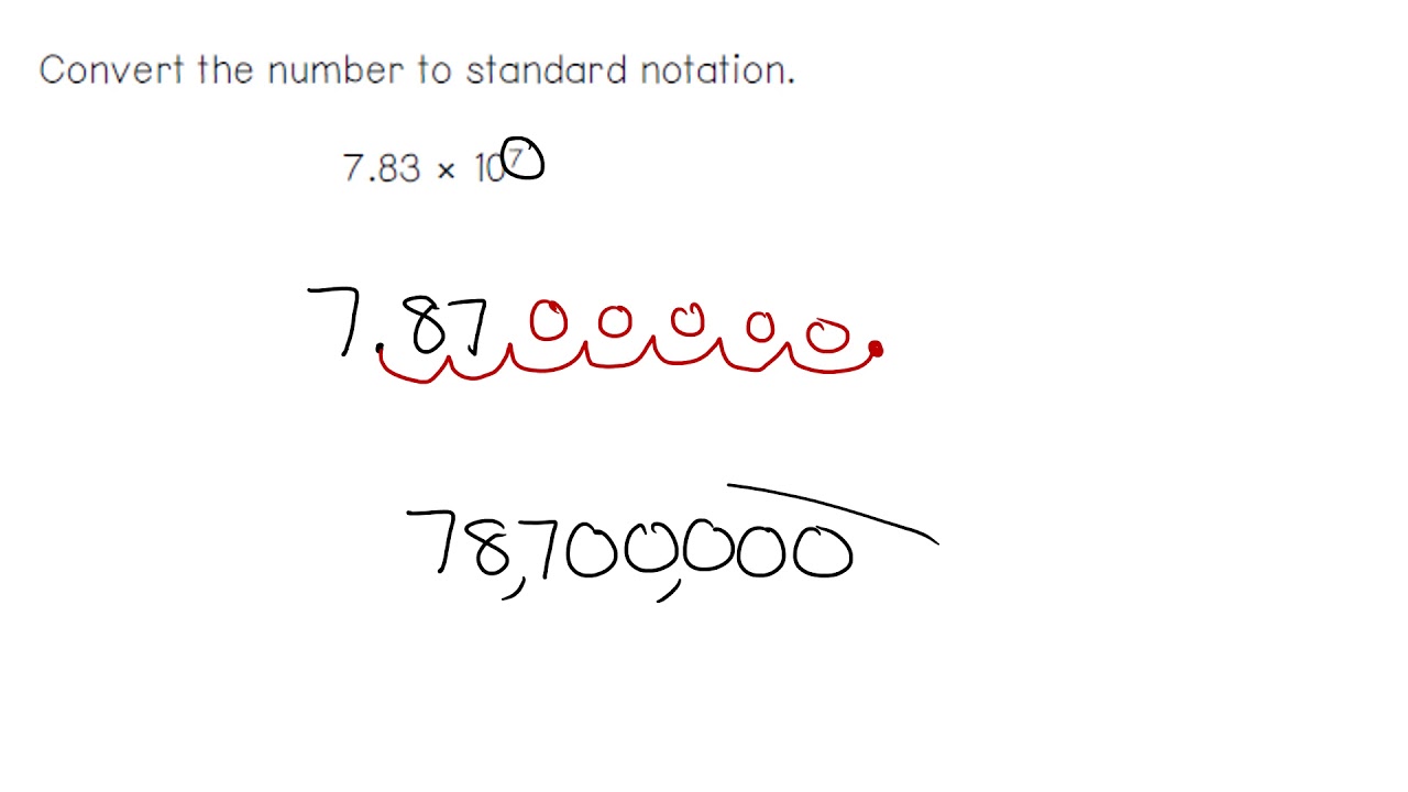 convert scientific notation to standard calculator