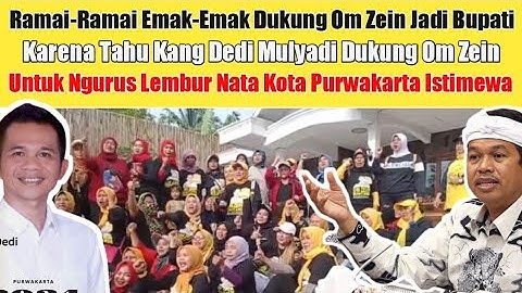 Kang Dedi Mulyadi Dukung Om Zein, Emak-Emak Purwakarta Kompak Ikut Dukung Om Zein Jadi Bupati