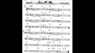 Video thumbnail of "All Of Me - Backing Track - Play-Along  (C key score violin/guitar/piano)"