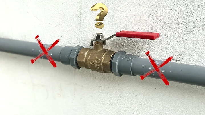 If you are not a Plumber, you should watch this video! Tricks installing stop valves for Pvc Pipes - DayDayNews