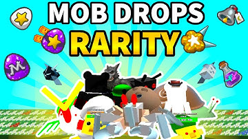 The RAREST Drops from Every Mobs, What do EVERY bee swarm simulator mob drop?