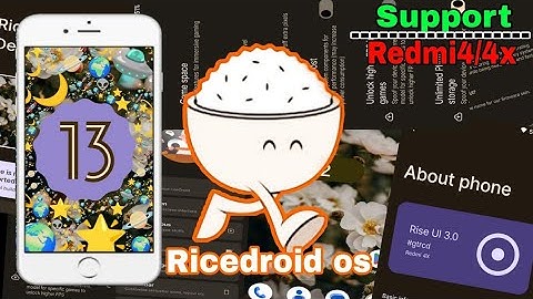 Ricedroid os | Android 13 | Redmi4/4x | installation guide
