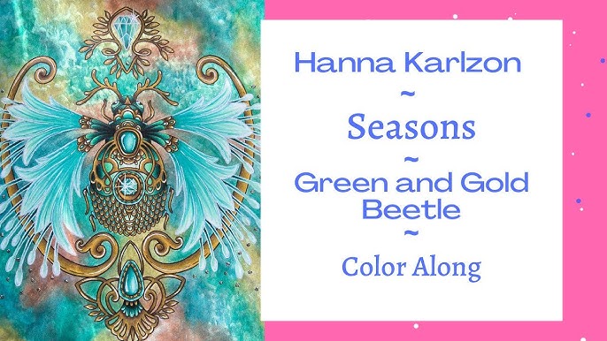 Grains Of Gold (Guldkorn) By Hanna Karlzon ⚜️Adult Coloring Book Flip  Through 