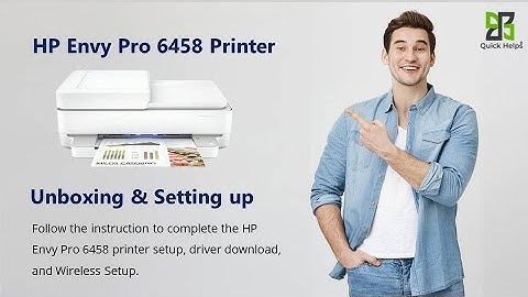 HP Envy pro 6458 printer setup | Unbox HP Envy pro 6458 printer | Wi-Fi setup