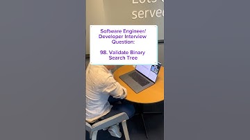 Software Engineer/Developer Interview Question: 98. Validate Binary Search Tree