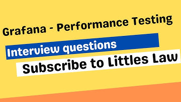 Grafana Performance testing Interview question | Littles Law #interviewquestions #grafana