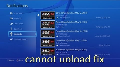 PS4 "cannot upload" Error Fix