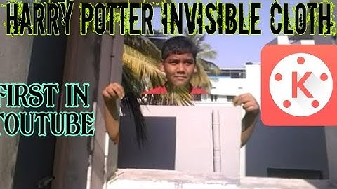 How to make Harry Potter invisible cloth effect in kinemaster tutorial soon