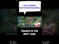 SATU TARIKAN FRANCO MOBILE LEGEND DAPAT MERUBAH MENJADI KEMENANGAN #fyp  #franco #moba #shorts