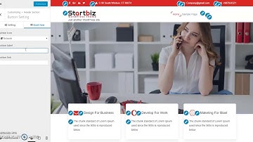 How to add search and book now  icon in StartBiz WordPress themes