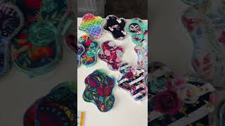 Liners and Lights getting snaps. #clothpads #periods #reusable #sewing