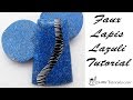 Polymer Clay Faux Technique: Faux Lapis Lazuli Tutorial