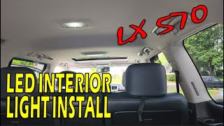 Lexus LX570 Interior LED Light Install