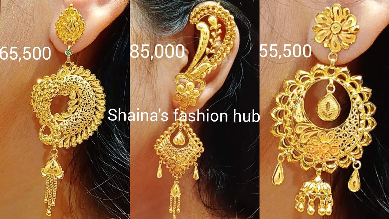 New fancy gold earrings design for| Alibaba.com