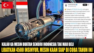 Fix Jet Kaan Pesanan Indonesia Akan Gunakan Mesin Dalam Negeri Turki Uji Coba Tahun Ini