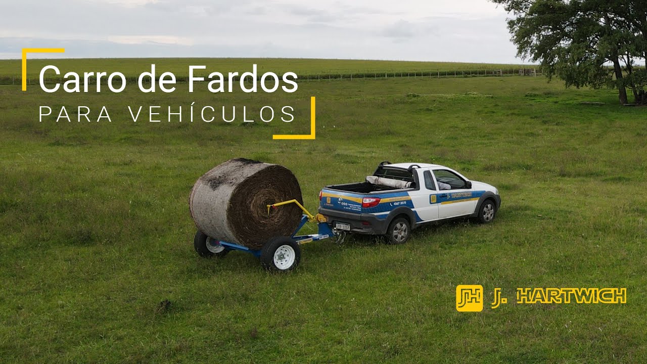 Carro de Fardo con Desenrollador de Tiro - J Hartwich