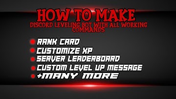 HOW TO MAKE DISCORD LEVELING BOT NO CODING (ALL WORKING COMMANDS)