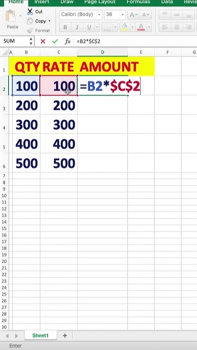 How to Freeze Cells in Excel Formulas | Advanced Excel Tricks #Shorts ...