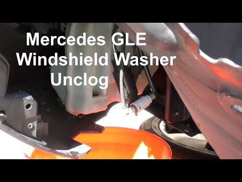 Mercedes GLE Windshield Washer Unclog